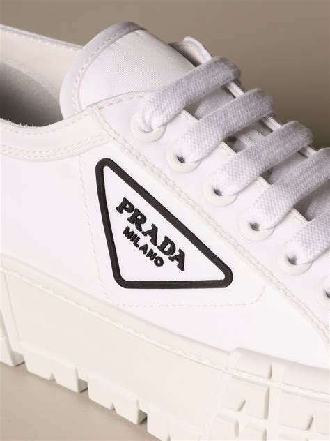 prada womens trainers|prada white sneakers women's.